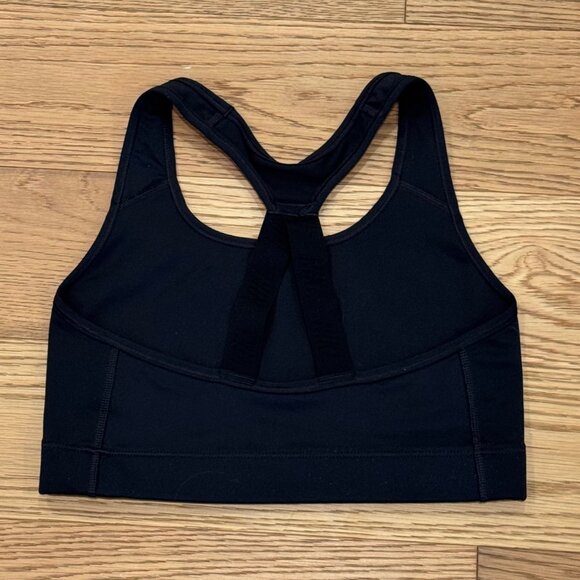 Nike Black Sports Bra Dri-Fit Womens Size Medium Just Do It - Picture 3 of 4